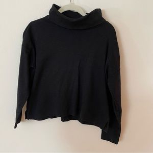 Banana Republic Factory Black Long sleeve 100% cotton Turtleneck Shirt XSP